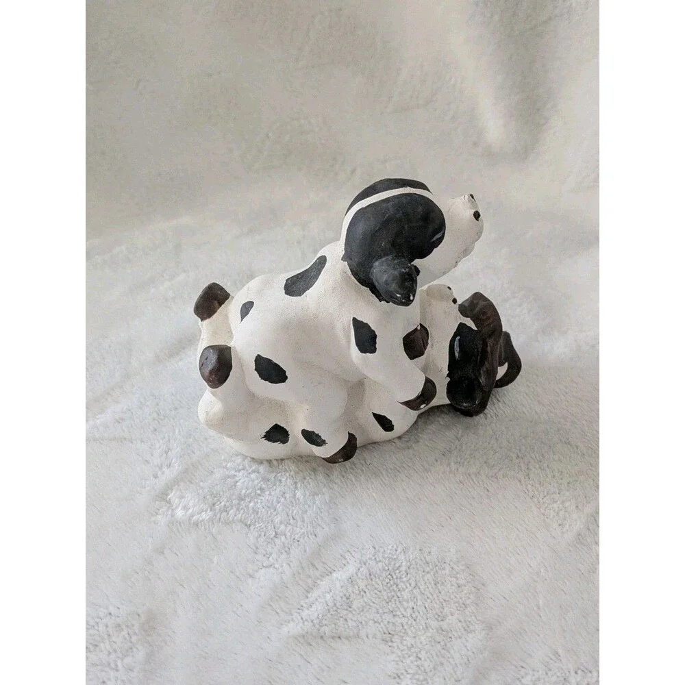 Vintage Ceramic Painted Love Cows
